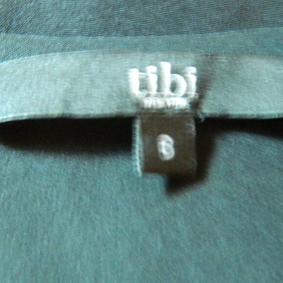 Tibi Black Silk Cold Shoulder  Blouse Size 8‎ - Picture 4 of 5